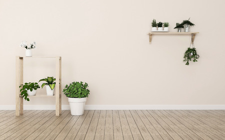 Relax space with background . -3d renderingの写真素材