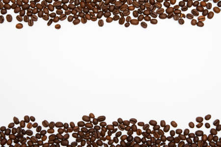 Coffee beans frame backgroundの写真素材