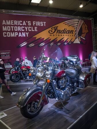 PRAGUE - FEBRUARY 28, 2019:  International Fair for Motorcycles - MOTOSALON.のeditorial素材
