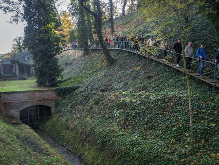 PRAGUE - OCTOBER 26, 2019: Open days of the Deer Moat at Prague Castle.のeditorial素材