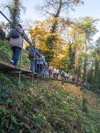 PRAGUE - OCTOBER 26, 2019: Open days of the Deer Moat at Prague Castle.のeditorial素材