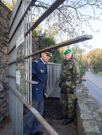 PRAGUE - OCTOBER 26, 2019: Open days of the Deer Moat at Prague Castle.のeditorial素材