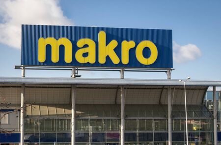 PRAGUE - DECEMBER 10, 2019: Makro cash and carry in Stodulky quarter.のeditorial素材