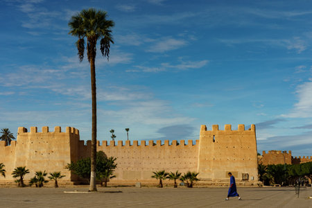 North Africa. Morocco. Taroudant. The city wallsのeditorial素材
