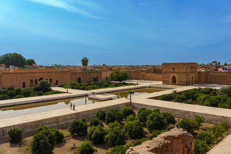 North Africa. Morrocco. Marrakesh. El Badi palace