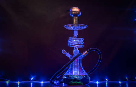 Hookah smoke in cafe & lounge barの写真素材