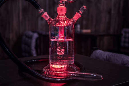 Hookah smoke in cafe & lounge bar