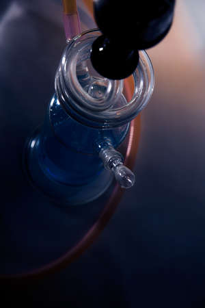 Hookah smoke in cafe & lounge barの写真素材