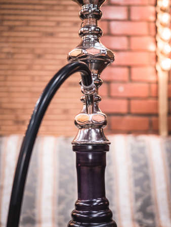 Hookah smoke in cafe & lounge bar