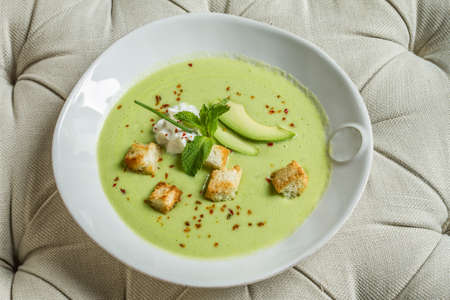 Delicious appetizing soupの写真素材