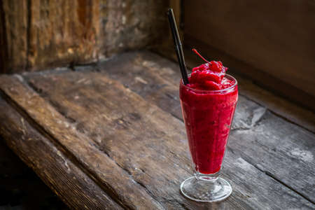 Delicious and beautiful cocktail at the barの写真素材