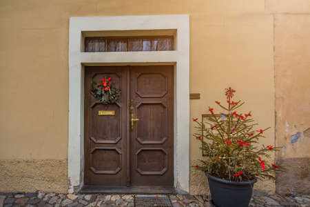 Ancient house in Prague in Pragueの写真素材