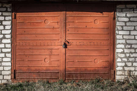Old door with interesting textureの写真素材