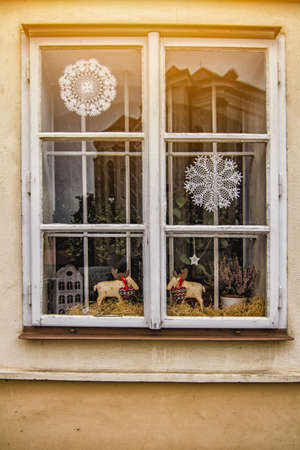 Window of the house, an unusual kind of summer dayの写真素材