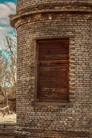 Window of the house, an unusual kind of summer dayの写真素材