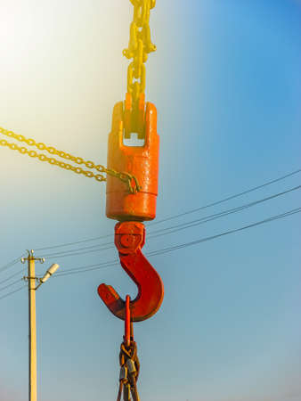 Construction machinery on the construction site summer dayの写真素材