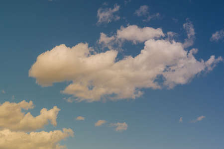 Beautiful sky with clouds in early May