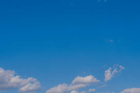 Beautiful sky, summer warm day textureの写真素材