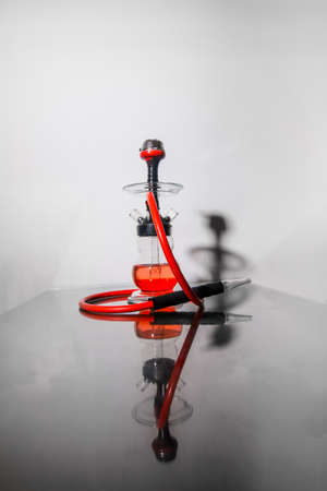 New Glass Hookah with beautiful backlight in the cafe