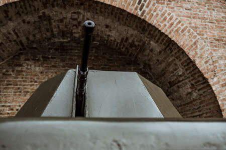 Details of the old Soviet military machine. In the park of the exhibits of military equipmentのeditorial素材