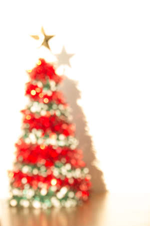 Christmas decoration blurry backgroundの写真素材