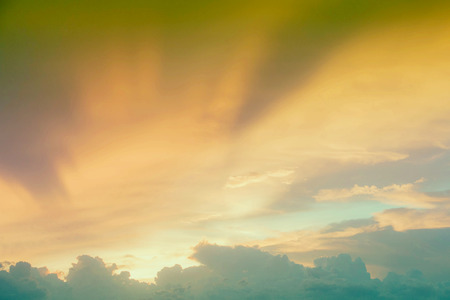 A soft sky with cloud background in pastel color