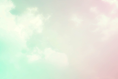 Abstract color pastel background, A soft sky with cloud background in pastel colorの写真素材
