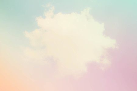 Abstract color pastel background, A soft sky with cloud background in pastel colorの写真素材