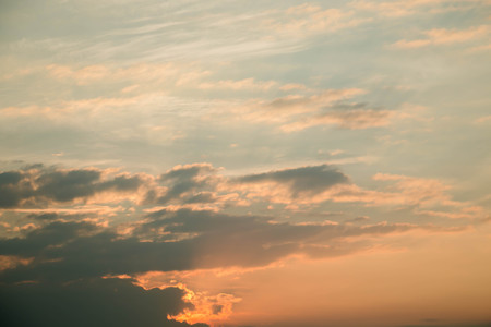 Abstract color pastel background, A soft sky with cloud background in pastel colorの写真素材