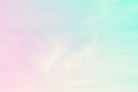 Abstract color pastel background, A soft sky with cloud background in pastel colorの写真素材