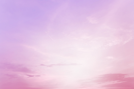 Abstract color pastel background, A soft sky with cloud background in pastel colorの写真素材