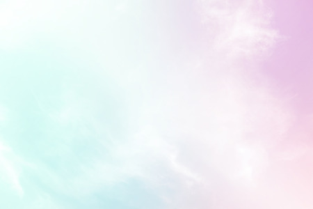 Soft cloudy is gradient pastel,Abstract sky background in sweet color.の写真素材
