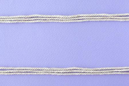 Line white ropes on purple background