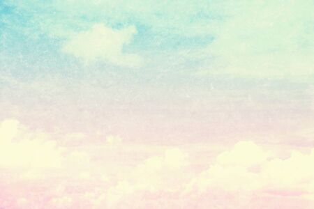 Soft cloudy is gradient pastel,Abstract sky background in sweet color.の写真素材