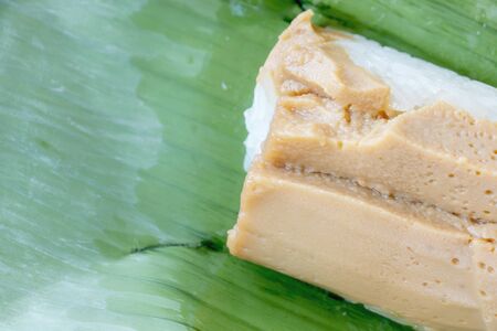 sticky rice with Thai custard, Thai Traditional Dessert