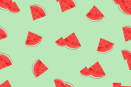 seamless watermelon pattern is a background