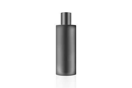 Cosmetic container a black color products on a white background,  3D mockup tube package&#xD;&#xA;のイラスト素材