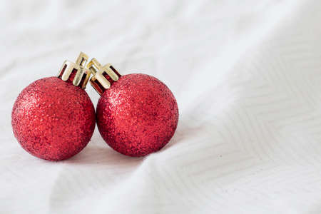 Christmas decoration on a white backgroundの写真素材