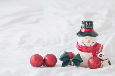 Christmas decoration on a white backgroundの写真素材