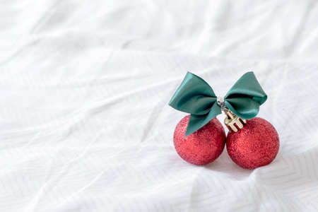Christmas decoration on a white backgroundの写真素材
