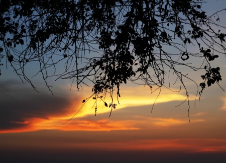 twilight skyの写真素材