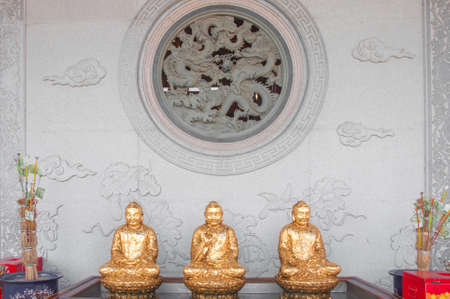 Chinese temple windowの写真素材