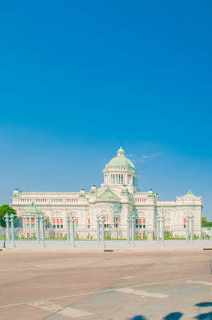 The Ananta Samakhom Throne Hall in Thai Royal Dusit Palace, Bangkok, Thailand.の写真素材