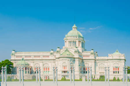 The Ananta Samakhom Throne Hall in Thai Royal Dusit Palace, Bangkok, Thailand.の写真素材