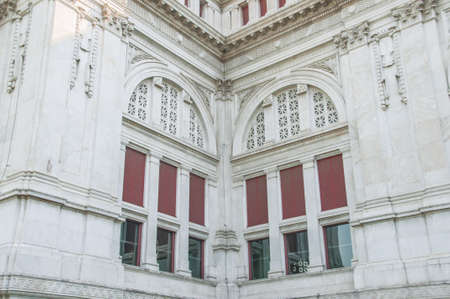 luxury windows at The Ananta Samakhom Throne Hall in Thai Royal Dusit Palace, Bangkok, Thailand.のeditorial素材