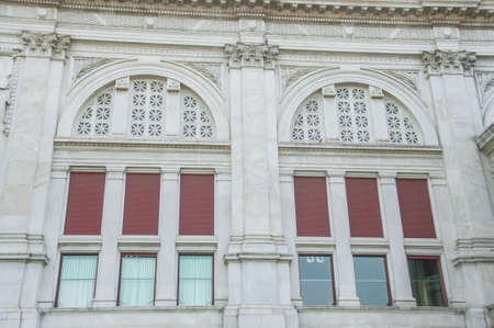luxury windows at The Ananta Samakhom Throne Hall in Thai Royal Dusit Palace, Bangkok, Thailand.のeditorial素材