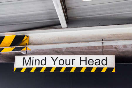 mind your head signのeditorial素材