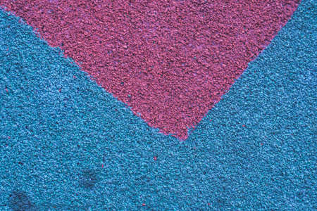 Red and Blue Running track rubber cover texture for backgroundの写真素材