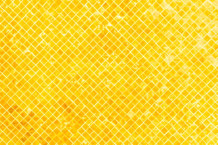Golden tiled glasses mosaic background, Buddhist temple structure detailの写真素材