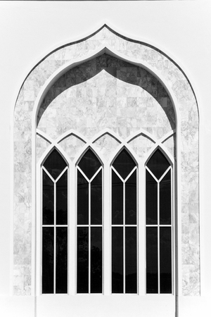 White marble windowの写真素材